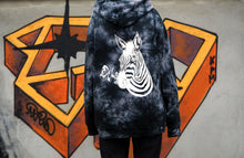 Load image into Gallery viewer, Grey Tie Dye Zoomancy Hoodie
